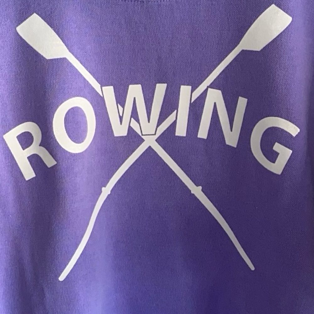 Comfort Colors Purple Rowing Crewneck Sweatshirt - Picture 4 of 9